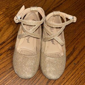 Angel Gold Sparkle Dress Shoes for Kids